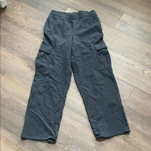 American Eagle Outfitters Black Cargo Sweatpants